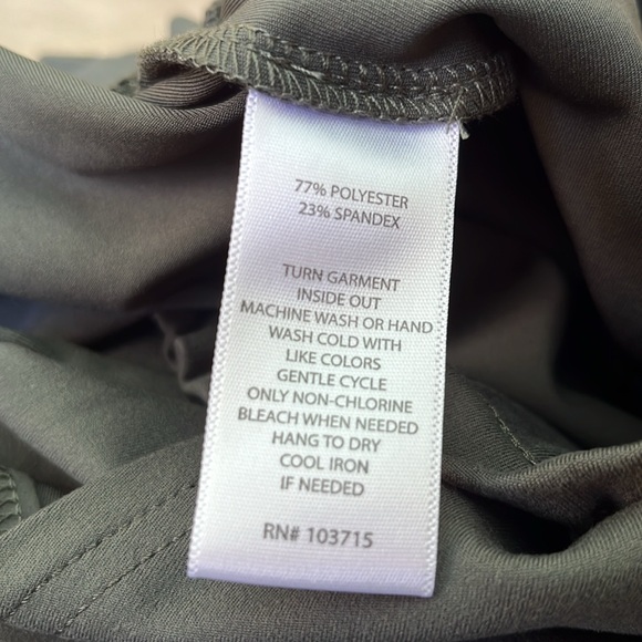 Ladies Dress pants Size M Dark Green, Elastic waist 29 in inseam - Picture 5 of 5